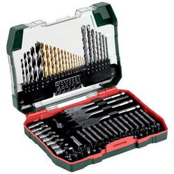 Set svrdla i vrhova MAKITA, METABO, 86 komada (uključuje različite vrste i veličine svrdla i vrhova)
