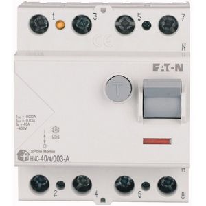 HNC-40/4/003-A 40A/ 30MA/A DIFFERENTIAL CIRCUIT BREAKER 40A 4P 4M 30MA A 6KA