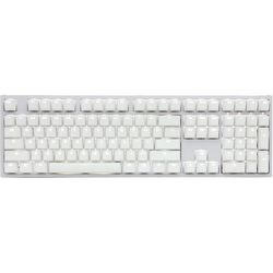 Gaming tipkovnica DUCKY ONE 2, White Edition PBT (MX-Blue, bijela LED, bijela)