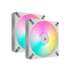 Ventilator za kućište CORSAIR AF140 RGB ELITE White (RGB osvjetljenje, 140mm, bijela)