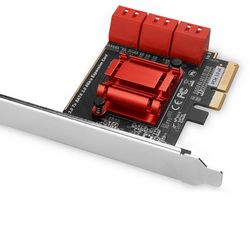 Kontroler AXAGON PCES-SA6 PCIe s 6 internih konektora
