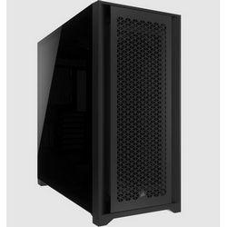 Kućište za računalo CORSAIR iCUE 5000D Airflow Core Midi-Tower (staklo otporno na udarce, crna)