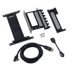 Držač za grafičku karticu CableMod s PCIe x16 riser kabelom (Crna, 1x DisplayPort, 1x HDMI)