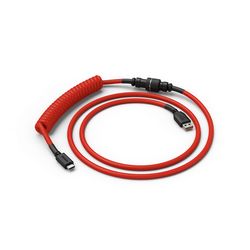 Kabel za punjenje Glorious, USB-C do USB-A, 1.37m - crven/crni