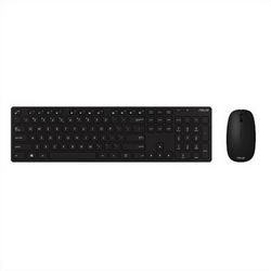 Asus W5000 Keyboard and Mouse Set Wireless Mouse included Batteries included EN Black 460 g