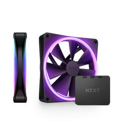 NZXT F140 RGB DUO, PWM, 140mm, 2 Pack - Black