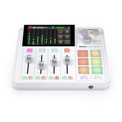 RODECaster Duo White Podcast production studio Music production station, white