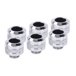 Spojnica za tvrde cijevi ALPHACOOL Icicle Pro Connector 13mm G1/4, 6-Pack (Kromirana)