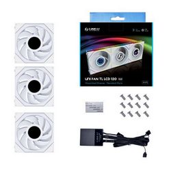 Ventilator za računalo LIAN LI UNI FAN TL LCD Series (Bijela, 120mm, Paket od 3 komada s kontrolerom)