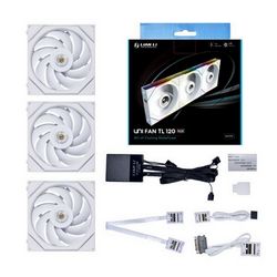 Ventilator za računalo LIAN LI UNI FAN TL Series (120mm, bijela, pakiranje od 3 komada, uključuje kontroler)