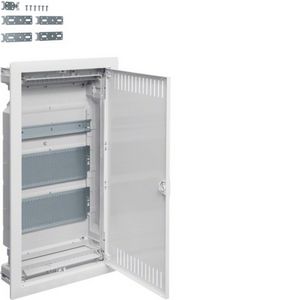 PLASTIC PT MULTIMEDIA SWITCHBOARD 2X PLATE 1X TH35 IP30 630.5X348X94.5 DOOR WENT WHITE VOLTA