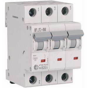 HN-B20/3 MINIATURE CIRCUIT BREAKER B 20A 3P 3M 6KA