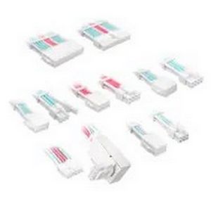 Kolink Core Pro Braided Cable Extension Kit 12V-2x6 Type 1 - Brilliant White/Neon Blue/Pure Pink