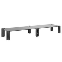 Stalak za dvostruki monitor MACLEAN MC-936 (maks. 20kg, kaljeno staklo, 1029x285x127mm)