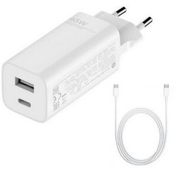Punjač XIAOMI A GaN (Type-A + Type-C, EU)