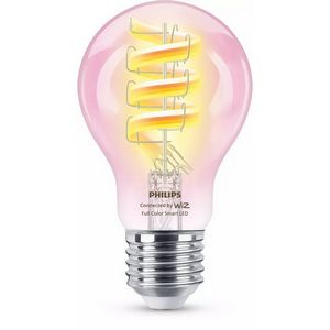 Pametna žarulja PHILIPS Smart WiFi Filament Clear RGB (E27, 6.3W, puna boja)