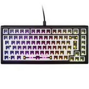 Ducky Tinker 75 Barebone Gaming Keyboard RGB - black ISO-DE - 75% Gaming Keyboard from Ducky - Hot-swappable - Barebone variant without switches and keycaps - ISO layout - RGB lighting - Gasket-Mounte