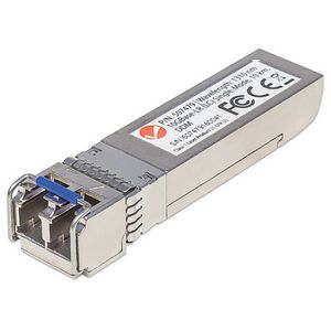 Intellinet Transceiver Module Optical, 10 Gigabit Fiber SFP+, 10GBase-LR (LC) Single-Mode Port, 10km, Wavelength 1310nm, MSA Compliant, Equivalent to Cisco SFP+10GB-LR, Ethernet, Fibre, Three Year War
