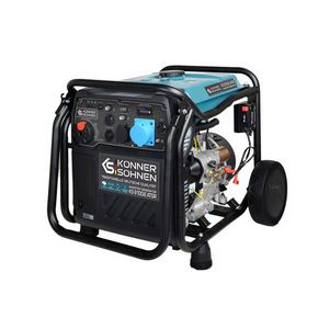 Könner & Söhnen KS 8100iE ATSR engine-generator 8000 W 20 L Petrol Black, Teal