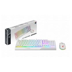 Komplet tipkovnica i miš, MSI, Vigor GK30 Combo USB QWERTY + GM11 (bijela)