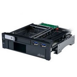 Uređaj za ugradnju diska AKASA AK-IEN-01 (crna, za 2.5/3.5" diskove)