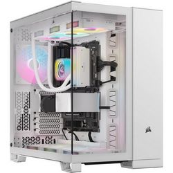 Računalno kućište CORSAIR 6500X Midi-Tower (bijelo, kaljeno staklo)