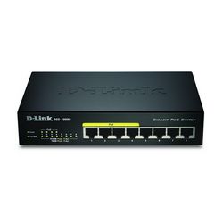 D-Link DGS-1008P/E network switch Unmanaged L2 Power over Ethernet (PoE) Black