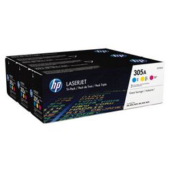 Toneri HP 305A 3-pack (Originalni, Cyan/Magenta/Yellow, za LaserJet) - HEWLETT PACKARD