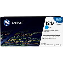 Toner Cartridge, HEWLETT PACKARD, HP 124A (Cyan, Original)
