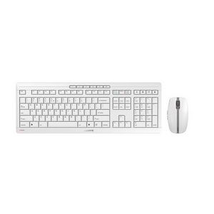 CHERRY Stream Desktop Recharge keyboard Mouse included Universal RF Wireless QWERTY English Grey