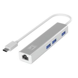 Adapter LEVELONE USB-C (Gbps LAN, USB3.0 Hub)