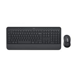 Bežični komplet tipkovnice i miša LOGITECH Signature MK650 Combo for Bus (crna boja, povezivanje putem USB-a, dugotrajna baterija)
