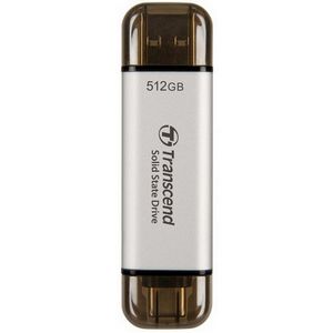 Transcend ESD310 512 GB USB Type-A to USB Type-C 3.2 Gen 2 (3.1 Gen 2) Silver