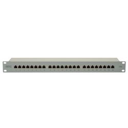 Patch panel Digitus DN-91524S (bijeli, kategorija: CAT 5e, portovi: 24 x RJ45, snaga zadržavanja: 7.7 kg, maksimalna sila umetanja: 30N, dimenzije: 48.2 x 4.4 x 10.9 cm)
