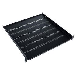 Fiksna polica 19" DIGITUS 1U (dubina 450 mm, nosivost 25 kg, montaža na 4 točke, crna, vijci i nosači u setu)