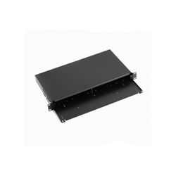 FO Patch Panel bez Prednje Ploče 19'' 1U, Povlačni, Brtva PG13.5 & PG16, Veze/Ručke, Crni (4016032458227, Povlačni, Brtva PG13.5 & PG16, Veze/Ručke, Crna)
