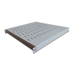 Podesiva polica 19" 1U, dubina 500-900 mm (Siva, nosivost 100kg, montaža na 4 točke, vijci uključeni u set)