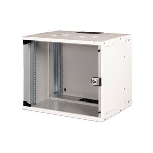 Wall-mounted network cabinet 19" 9U, SOHO PRO 460 x 540 x 400 mm, door glass, gray, unfolded, 60kg
