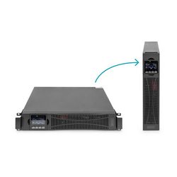 Neprekidno napajanje DIGITUS, model DN-170096 (3000VA, 3000W, LCD, 8 x C13, 1 x C19, RS-232, USB, opcionalna SNMP kartica, opcionalna relejna kartica)