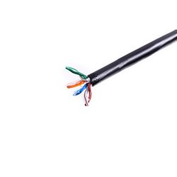 Vanjski kabel DIGITUS Cat.5e U/UTP (s gelom, AWG24/1, PE, 305m, na kolutu) crni