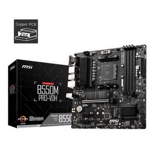 MSI B550M PRO-VDH motherboard AMD B550 Socket AM4 micro ATX