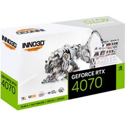 Grafička kartica INNO3D GeForce RTX 4070 TWIN X2 OC WHITE DLSS 3 (Bijela, DLSS 3.0)