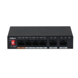 Mrežni prekidač DAHUA PFS3006-4ET-60 (brzi ethernet 10/100, power over ethernet, crna)