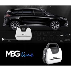 Kompresor MBG LINE model 1866 (crna boja, kapacitet 50L, snaga 1500W)