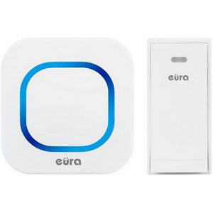 Bežično zvono za vrata EURA WDP-80H2 (bez baterije, kinetički gumb, proširivo)
