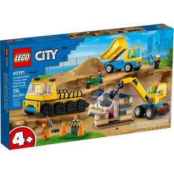 Igračka LEGO Gradilišni kamioni i kran s rušilačkom kuglom 60391 (5702017416465)