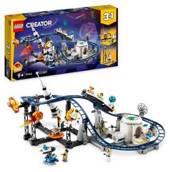 Igračka LEGO Veseli vlak za svemirsku avanturu, CREATOR 3 IN 1 31142 SPACE ROLLER COASTER (set za izgradnju, 3 u 1 model, kompatibilan s ostalim Lego setovima)