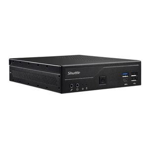Shuttle Slim PC DH610 , S1700, 1x HDMI, 2x DP , 1x 2.5", 2x M.2, 2x LAN (Intel 1G + 2.5G), 2x COM, 24/7 permanent operation, incl. VESA