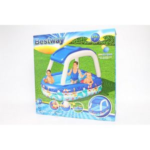 Inflatable pool+canopy 213x155x132 B54370
