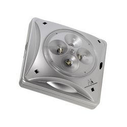 Solarna lampa Maclean MCE124 (srebrna, 4 LED svjetla, senzor sumraka)